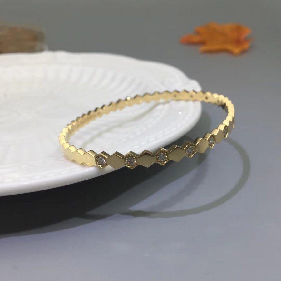 Chaumet Bee Love Gold Cubic Zirconia Bracelet