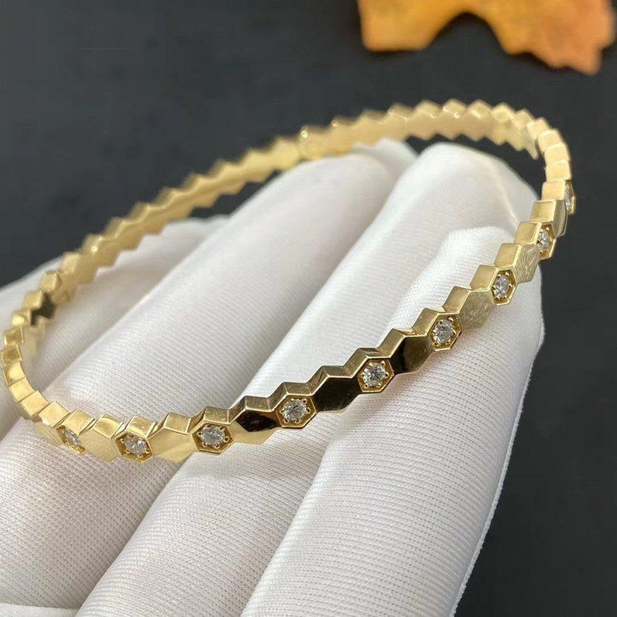 Chaumet Bee Love Gold Cubic Zirconia Bracelet