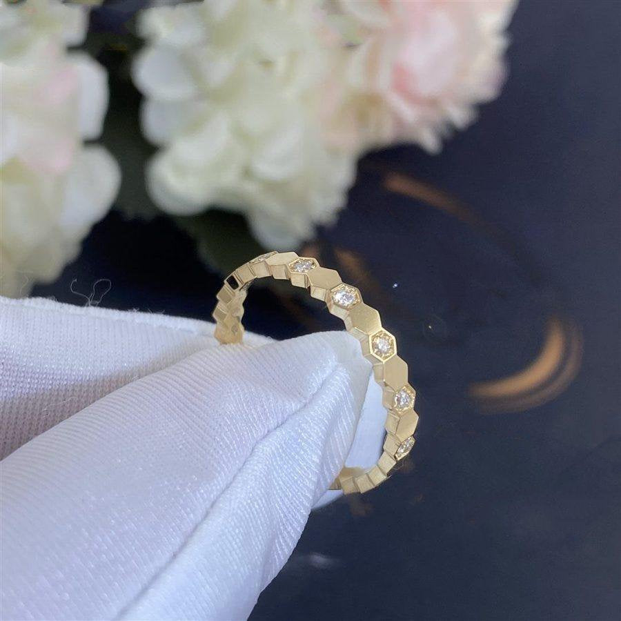 Chaumet Bee Love Ring Gold Cubic Zirconia