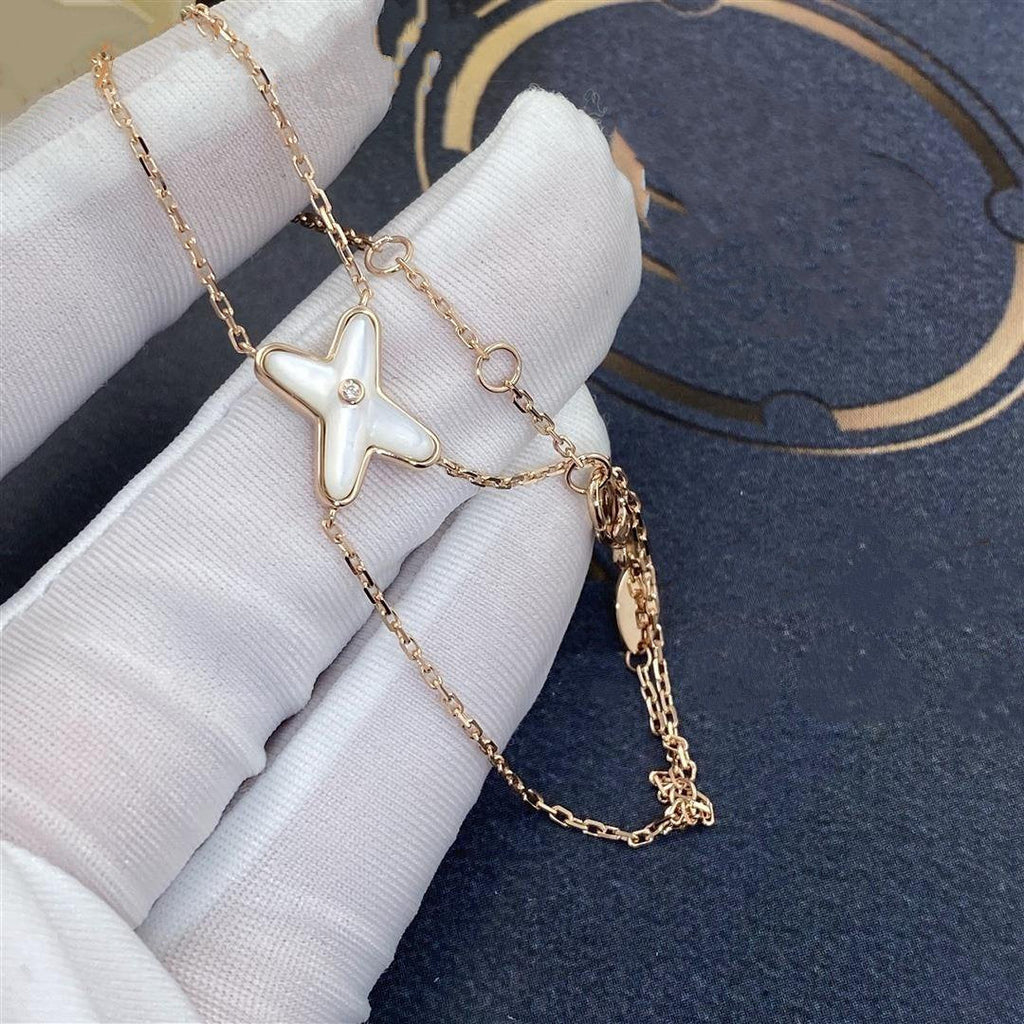 Chaumet Jeux Bracelet White MOP Pink Gold 1 Cubic Zirconia