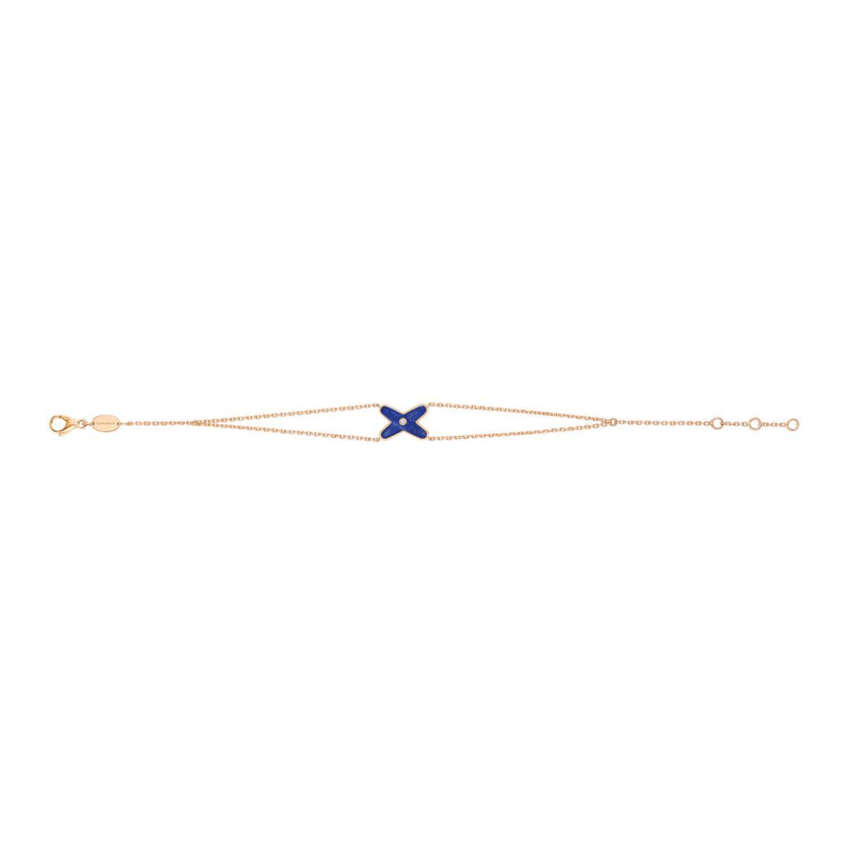 Chaumet Jeux Bracelet Agate Pink Gold 1 Cubic Zirconia