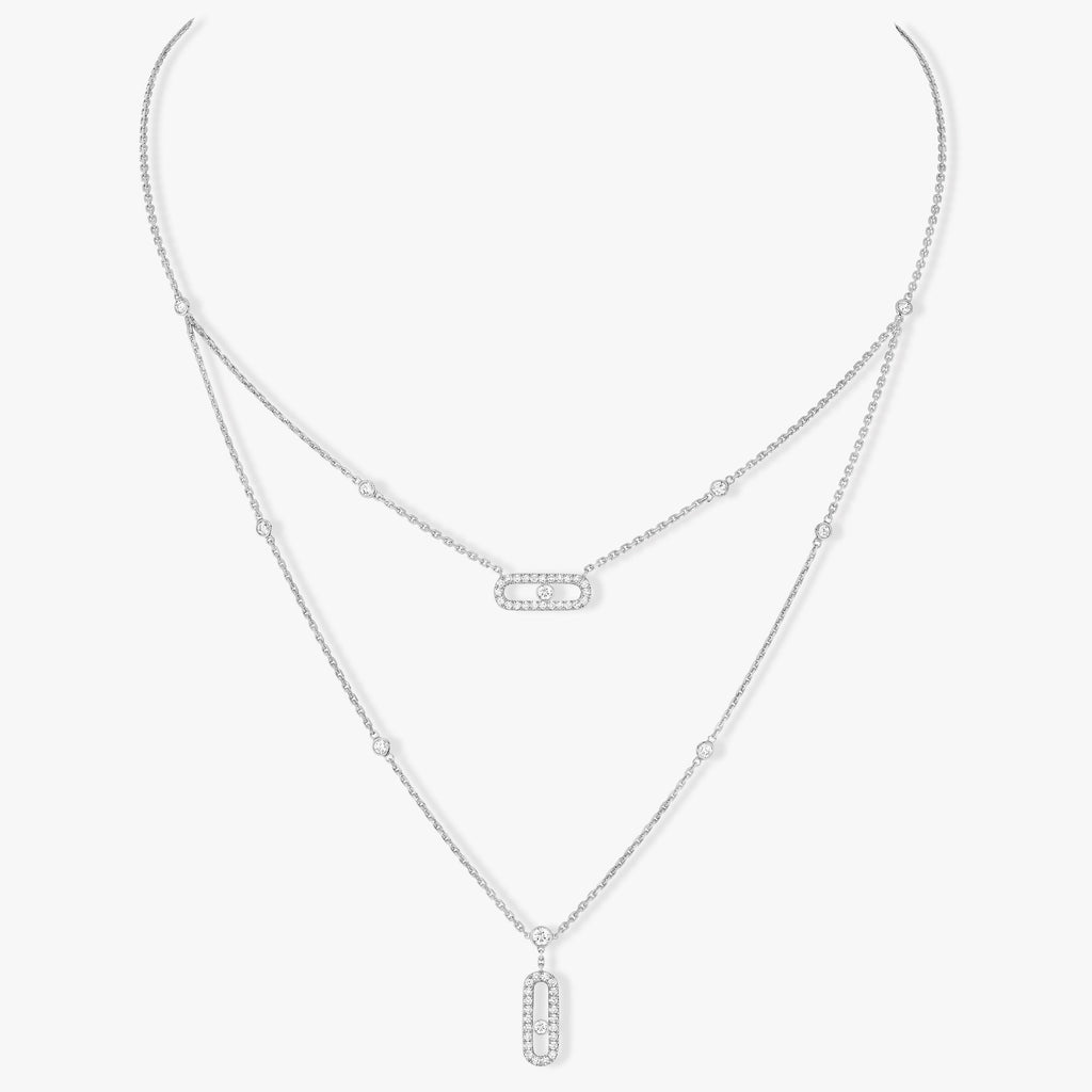 Messika Move 2 Row Cubic Zirconia Necklace
