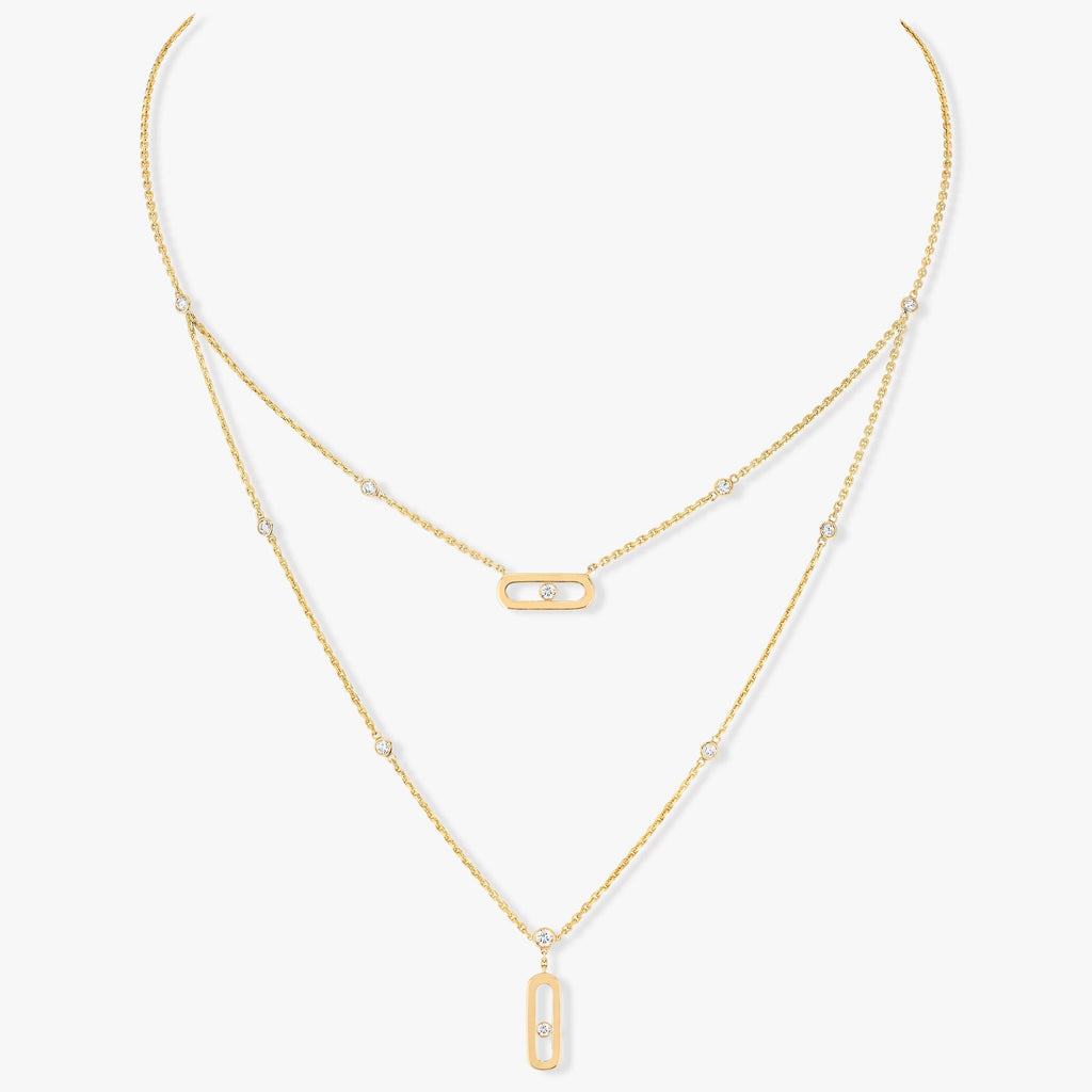 Messika Move Uno 2 Row Cubic Zirconia Necklace