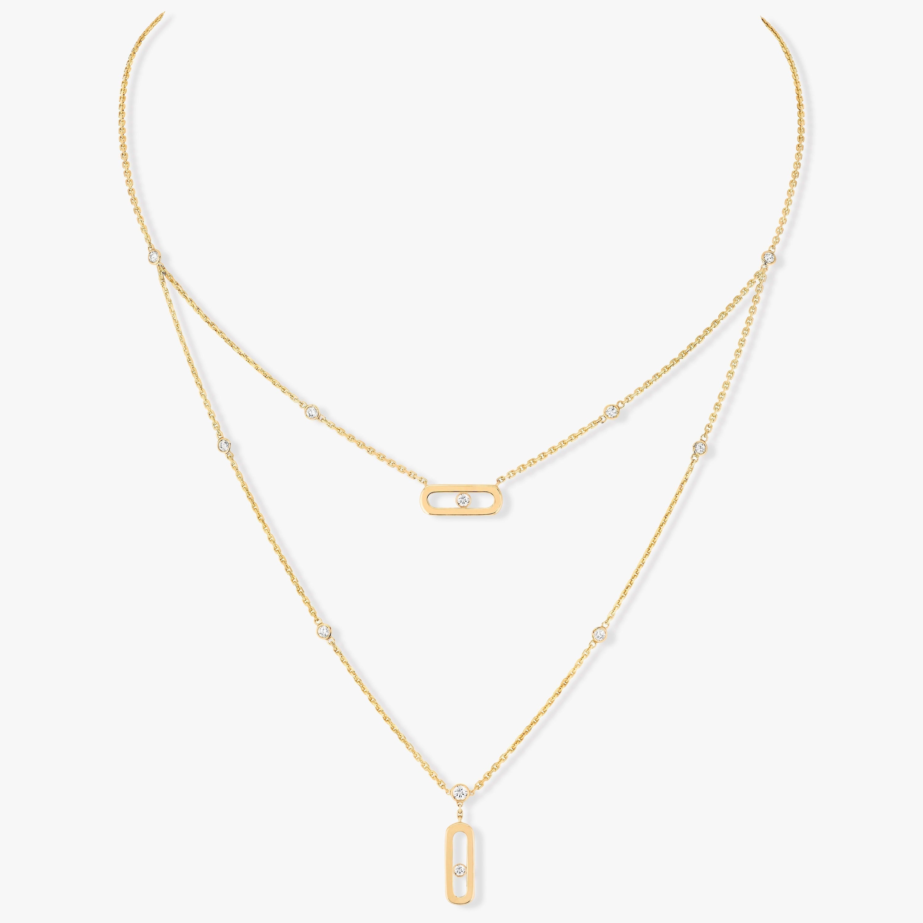 Messika Move Uno 2 Row Cubic Zirconia Necklace