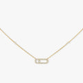 Messika Move Uno Paved Silver Cubic Zirconia Necklace