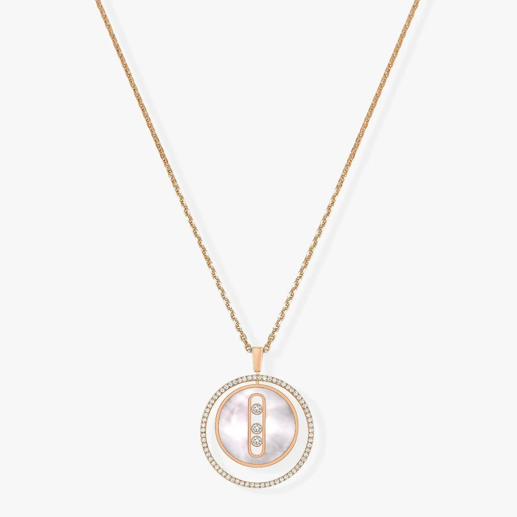 Messika Lucky Move Mm Nacre Blanche Cubic Zirconia Necklace