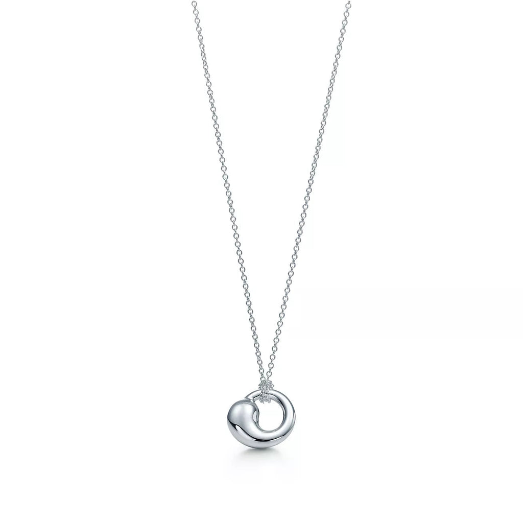 Tiffany Snail Pendant Silver Necklace