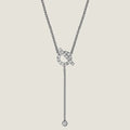 Hermes Finesse Silver Cubic Zirconia Necklace
