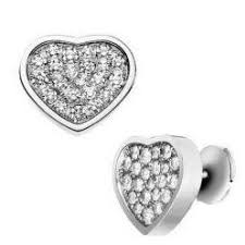 Chopard Happy Heart Earrings Silver Diamond