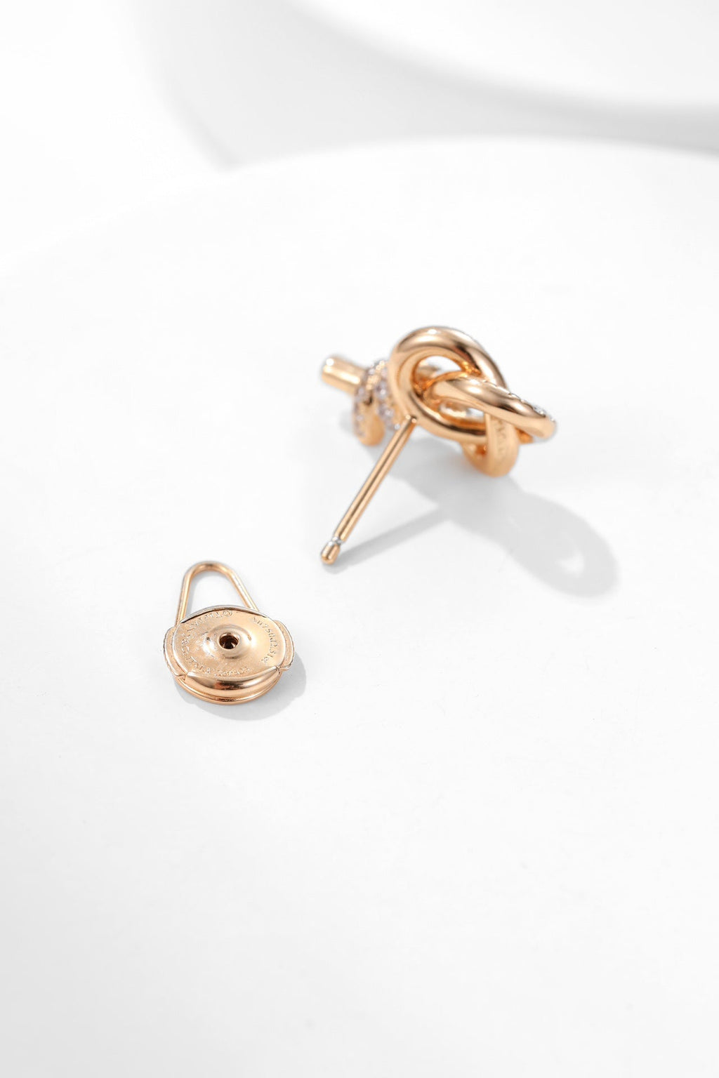 Tiffany Tiffan Key Woven Cubic Zirconia Earrings
