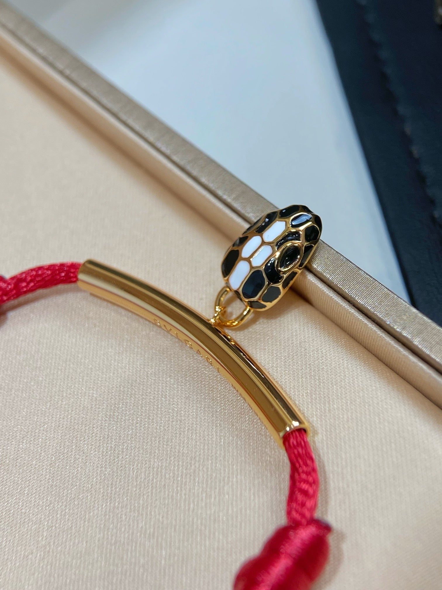 Bvlgari Red Snake Rope Bracelet