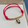 Bvlgari Red Snake Rope Bracelet