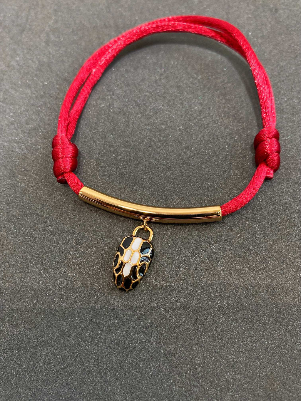 Bvlgari Red Snake Rope Bracelet