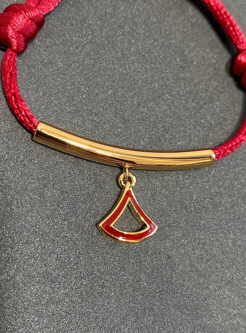 Bvlgari 1 Motif Lucky Red Bracelet Gold