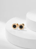 Bvlgari Pink Gold Stud Earrings