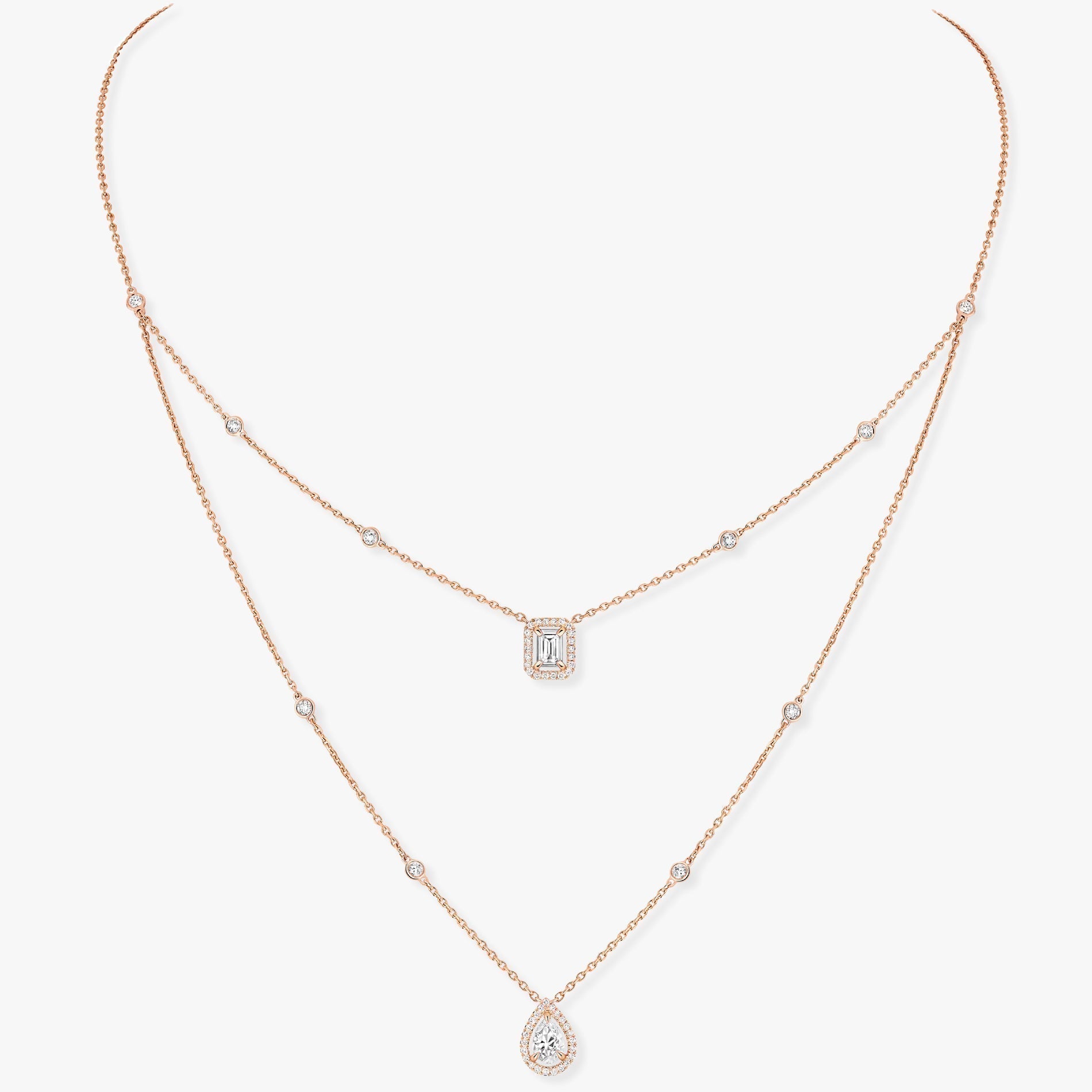 Messika My Twin 2 Row Cubic Zirconia Necklace