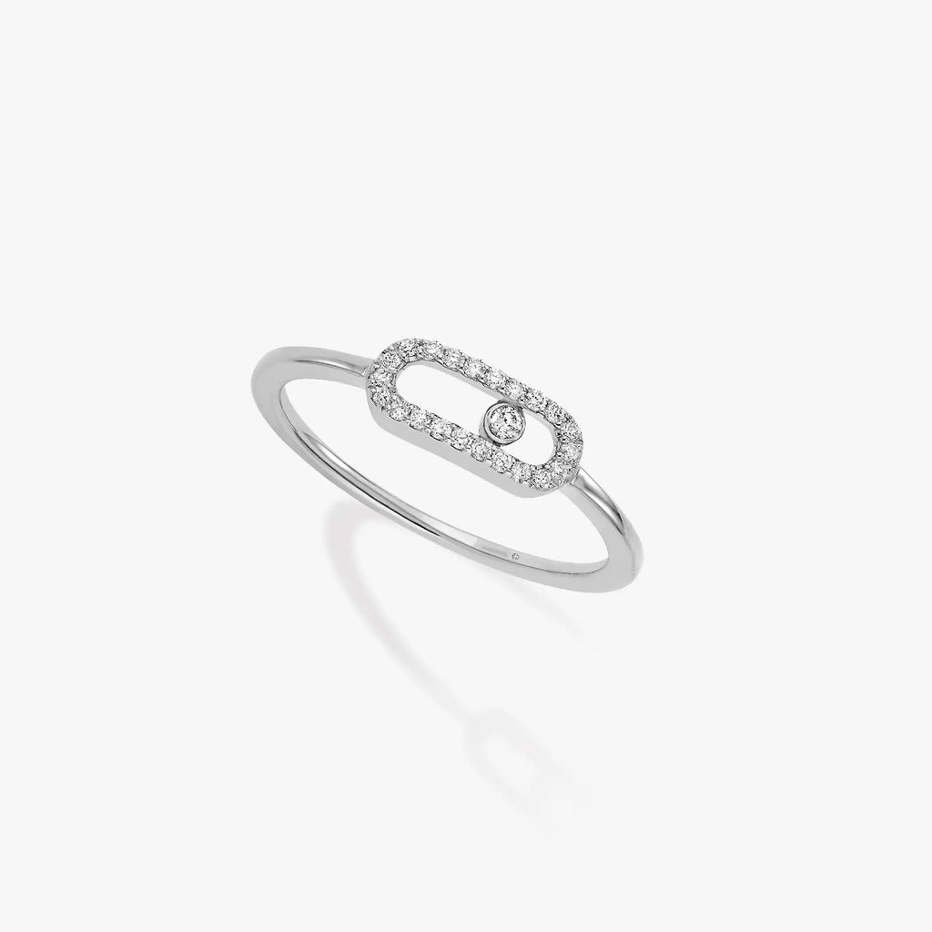 Messika Move Uno Silver Cubic Zirconia Ring