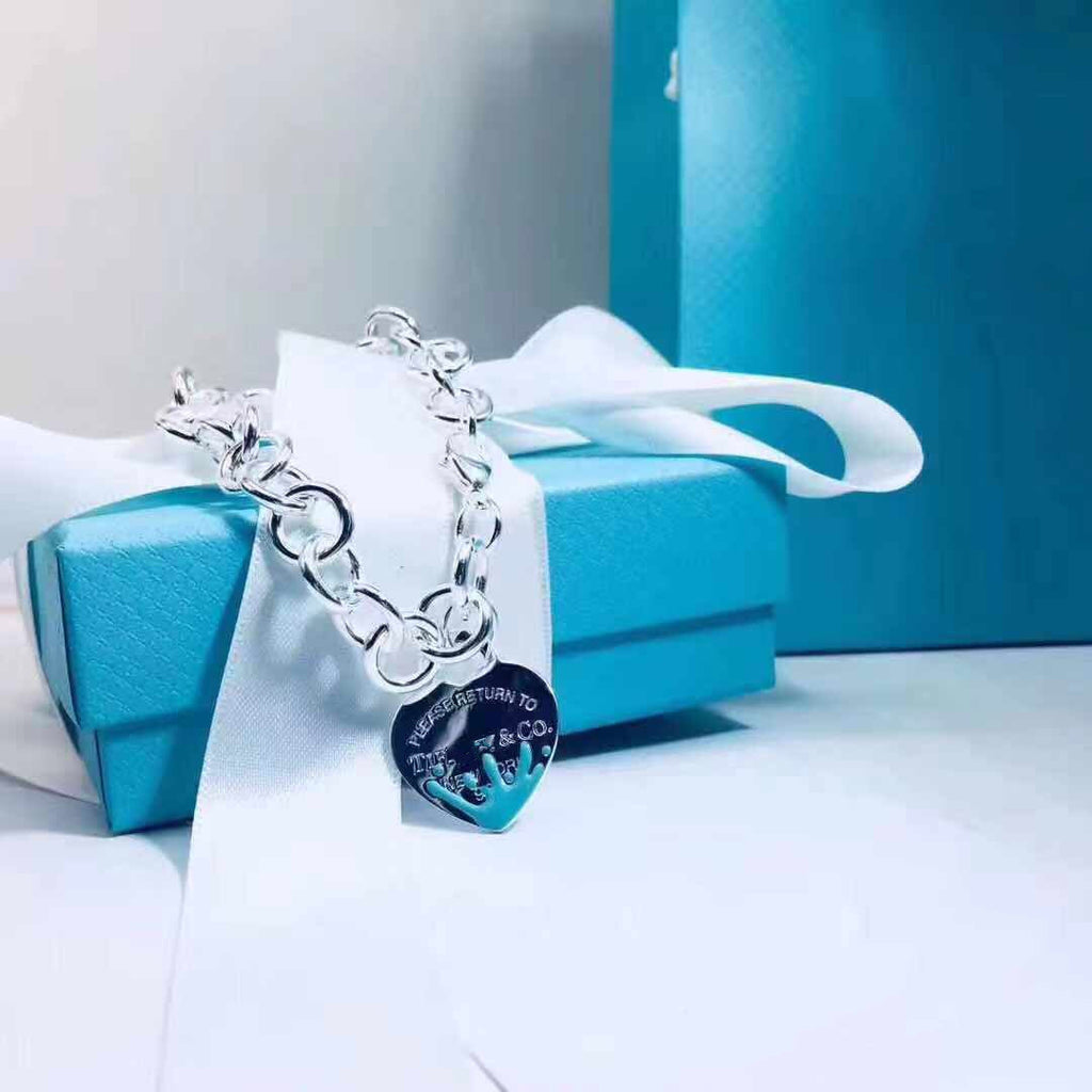 Tiffany Love Heart Return to Tif Silver Bracelet
