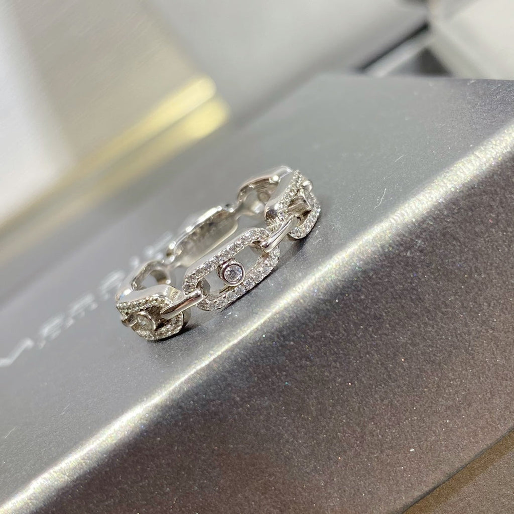 Messika Move Link Paved Cubic Zirconia Ring