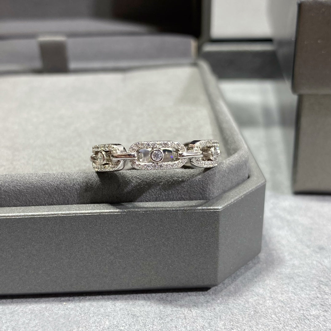 Messika Move Link Paved Cubic Zirconia Ring