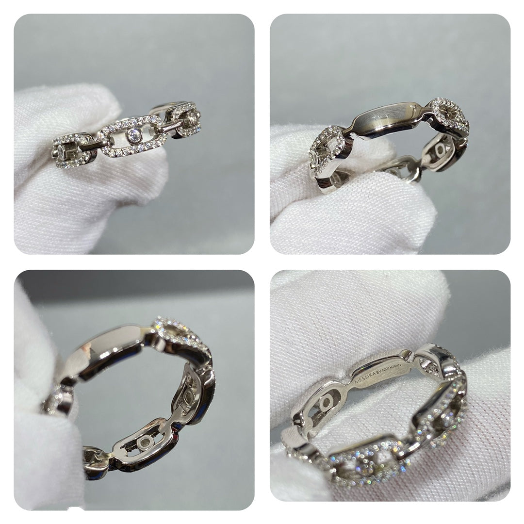 Messika Move Link Paved Cubic Zirconia Ring