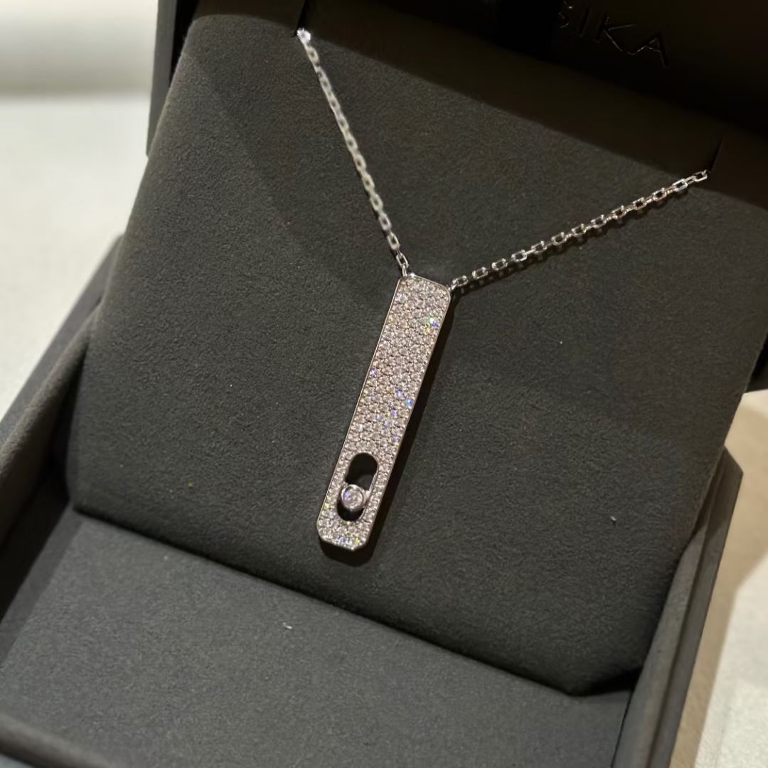 Messika My First Cubic Zirconia Paved Necklace