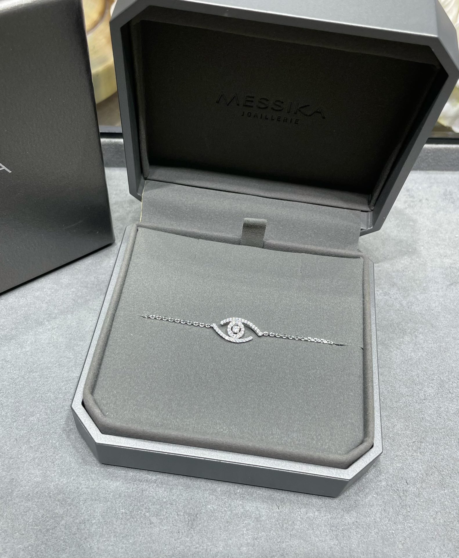 Messika Lucky Eye Paved Cubic Zirconia Bracelet