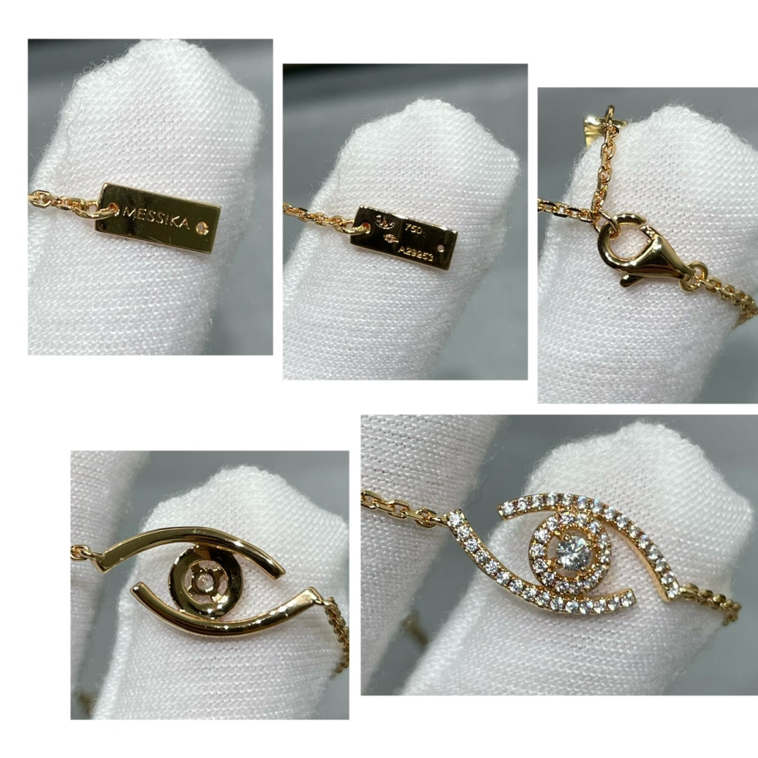 Messika Lucky Eye Paved Cubic Zirconia Bracelet