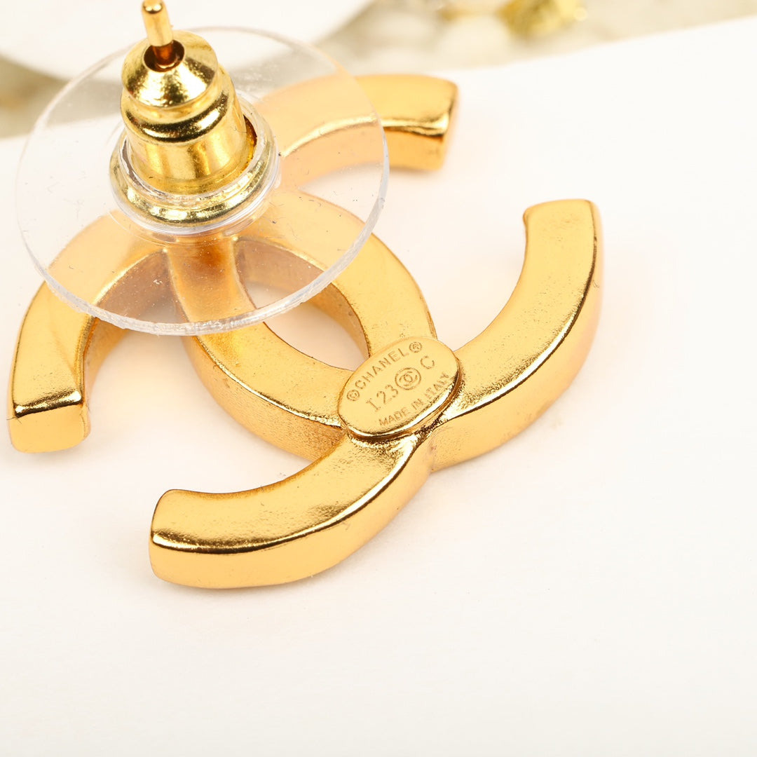 Chanel Oil Dripping Double C Earrings