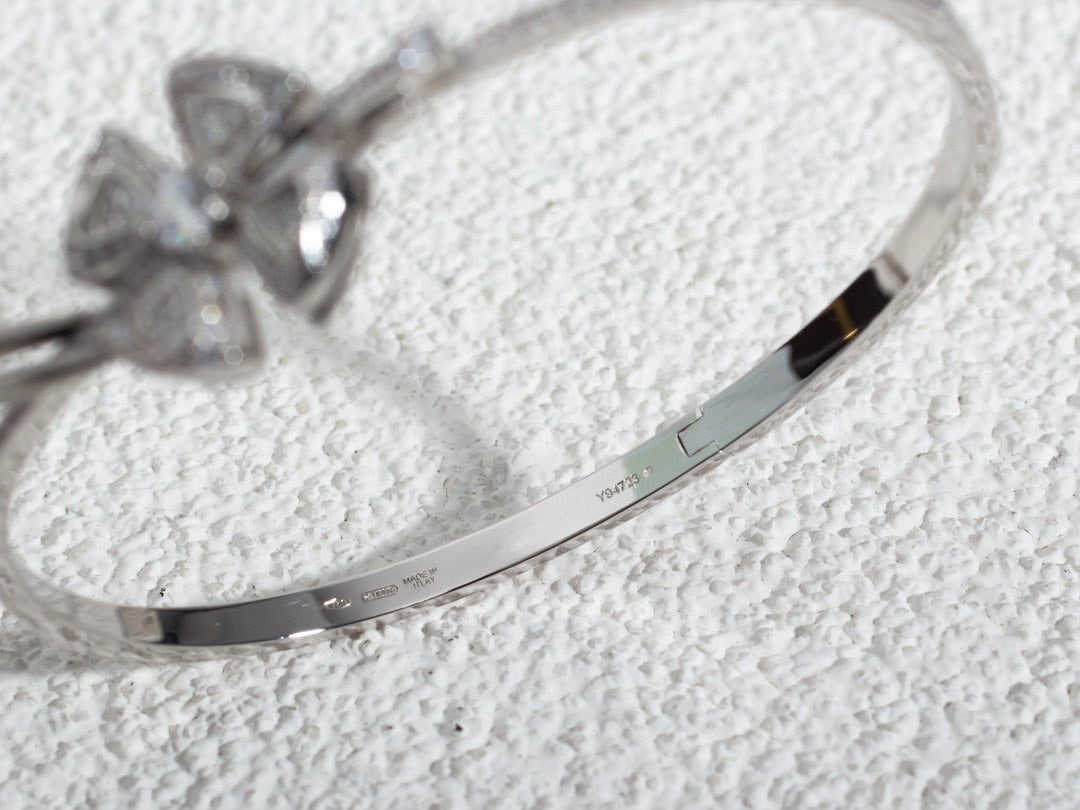 Bvlgari Fiorever Cubic Zirconia Silver Bracelet