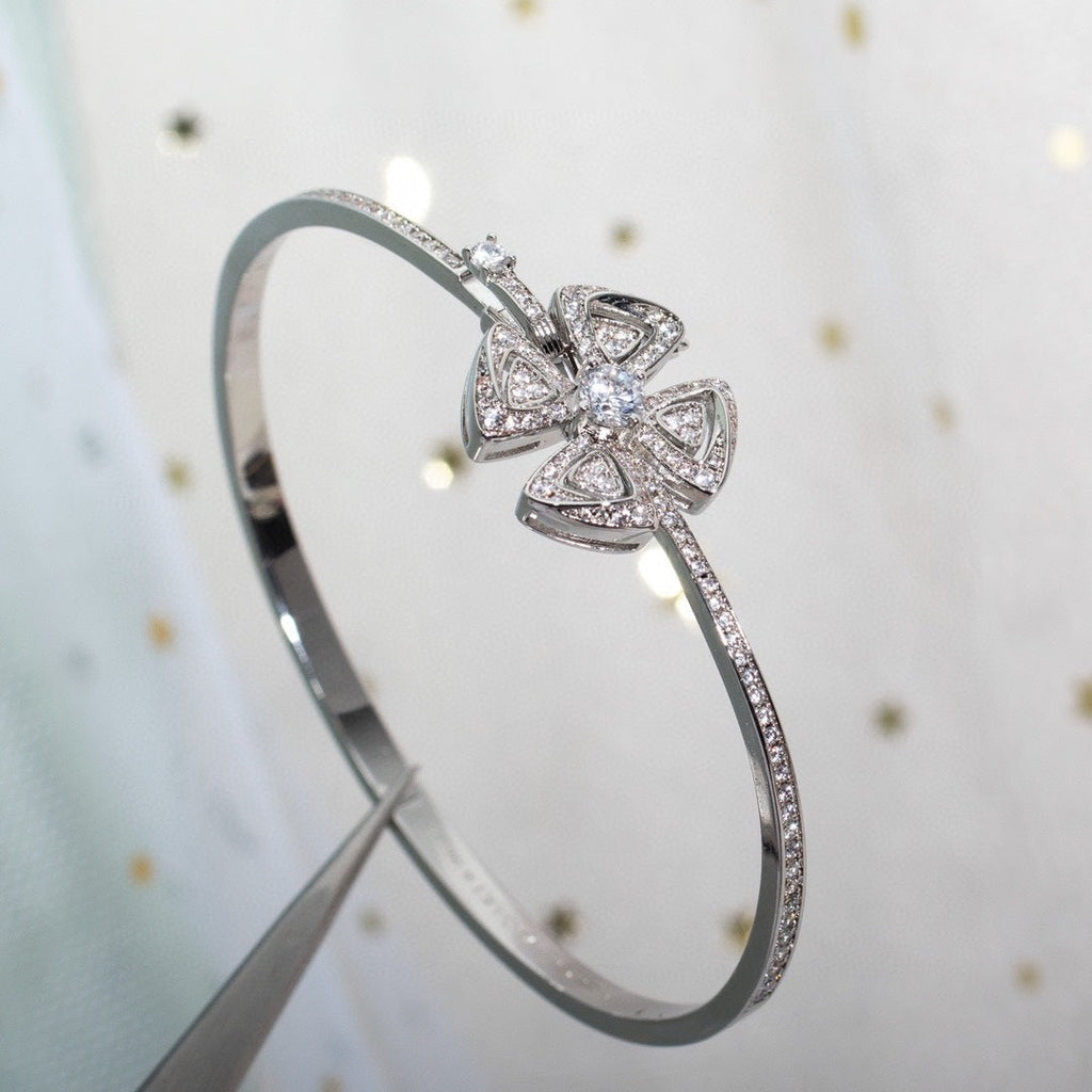 Bvlgari Fiorever Cubic Zirconia Silver Bracelet